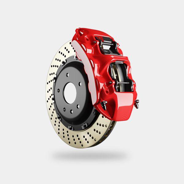 Painted Carbon-Ceramic Brake Calipers